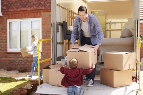 Removal van ready for a local move in Brent