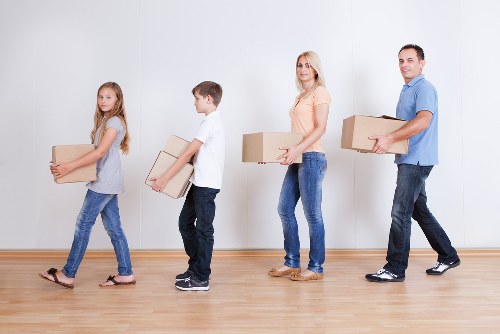 Local moving van arriving for a Brent property move