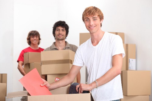 Commercial moving equipment for an office relocation in Brent
